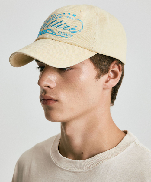 COAST WASHED CAP / Light yellow