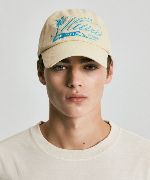 COAST WASHED CAP / Light yellow