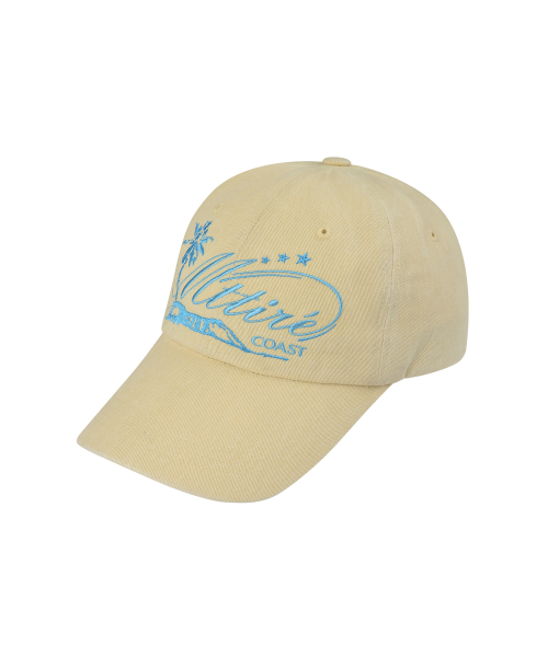 COAST WASHED CAP / Light yellow