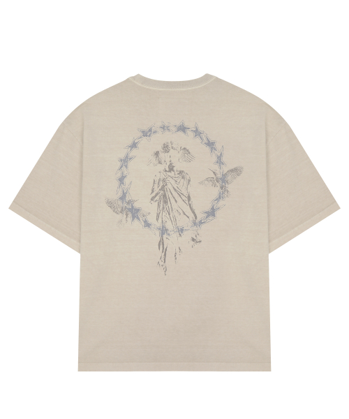 HALCYON STATUE WASHED T-SHIRT / Ivory