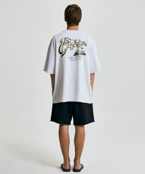 CAPRI SOUVENIR T-SHIRT / Light melange