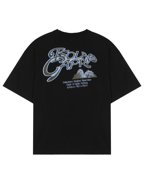 CAPRI SOUVENIR T-SHIRT / Black