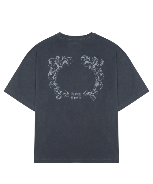 HALCYON FRAME WASHED T-SHIRT / Navy
