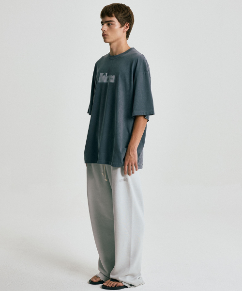 HALCYON FRAME WASHED T-SHIRT / Navy