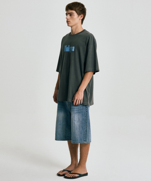 HALCYON FRAME WASHED T-SHIRT / Black