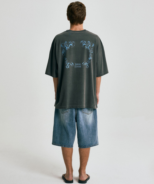 HALCYON FRAME WASHED T-SHIRT / Black