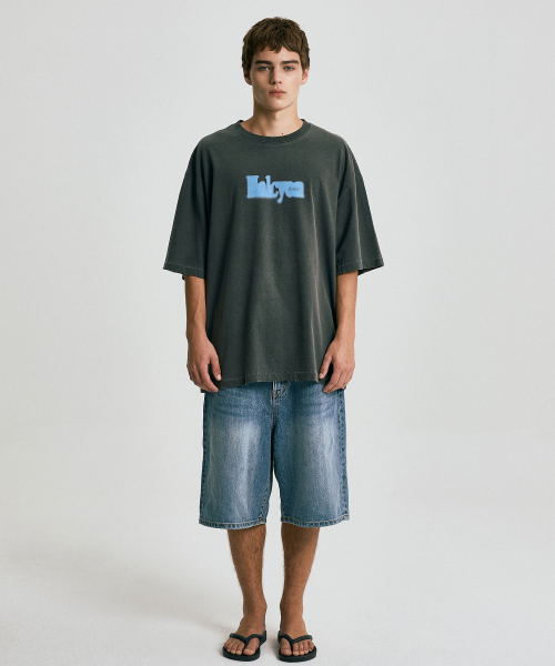 HALCYON FRAME WASHED T-SHIRT / Black