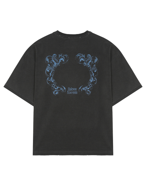 HALCYON FRAME WASHED T-SHIRT / Black