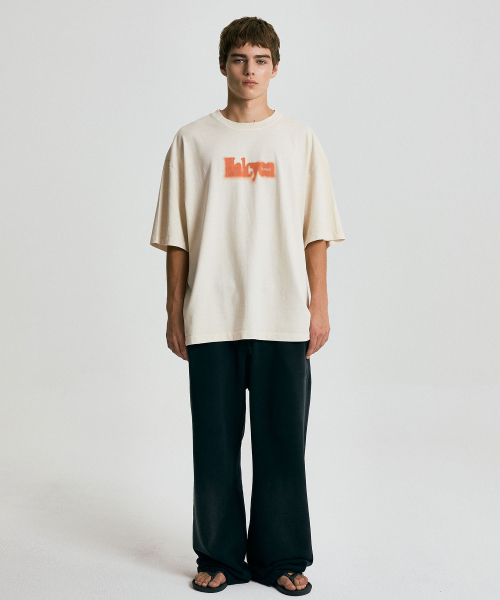 HALCYON FRAME WASHED T-SHIRT / Ivory