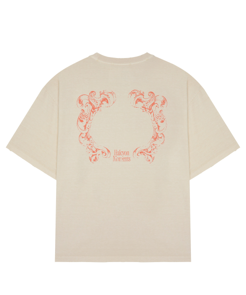HALCYON FRAME WASHED T-SHIRT / Ivory