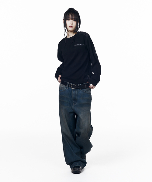 Waffle Aviator Long Sleeve (Black)