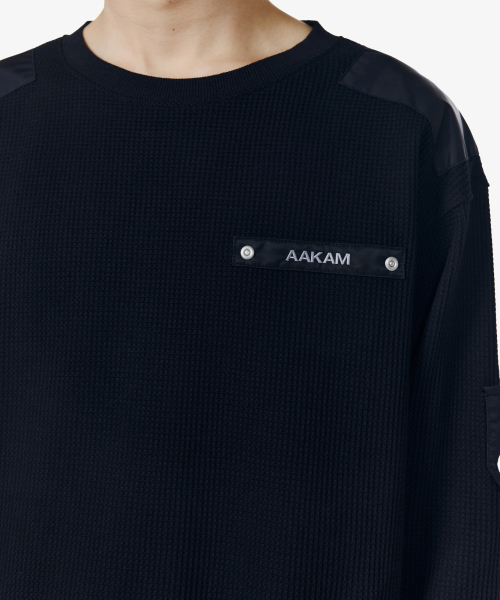 Waffle Aviator Long Sleeve (Black)