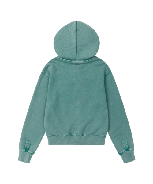 Napoleon Corded Zip-Up Hoodie (Teal)