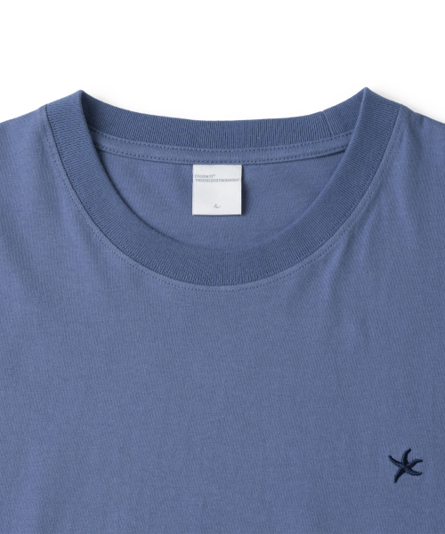 TCM starfish mini logo T (dusty blue)