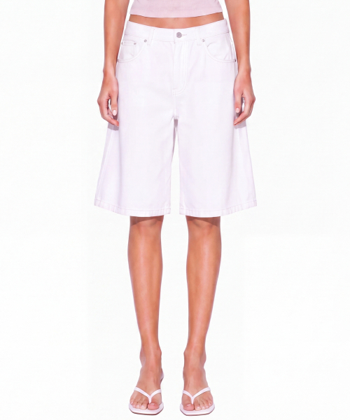 BUTTERFLY DENIM BERMUDA PANTS_IVORY