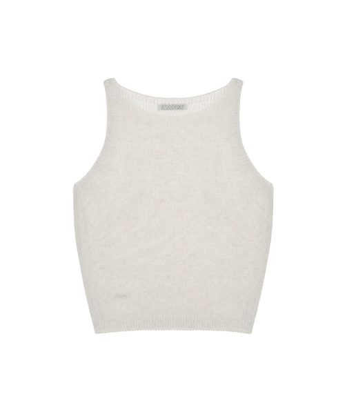 LINEN BLEND KNIT TOP_OATMEAL