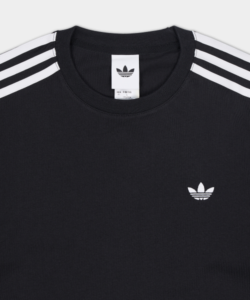 PLEAT 3S TEE BLACK