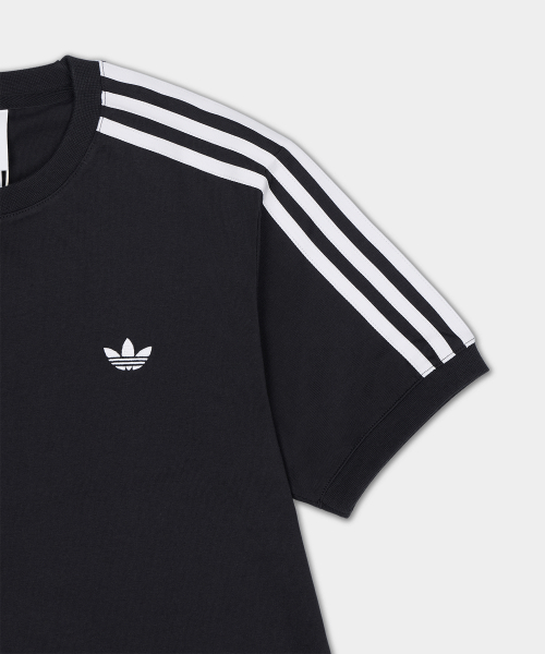 PLEAT 3S TEE BLACK