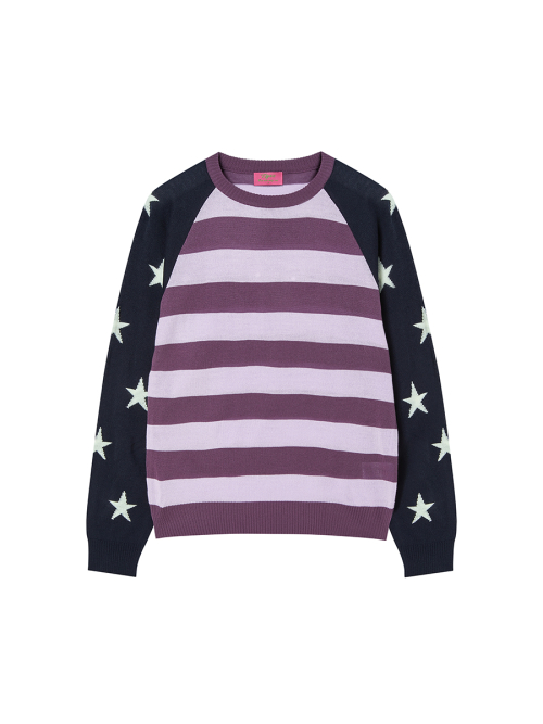 STAR STRIPE KNIT NAVY