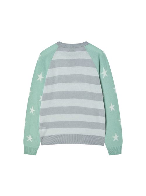 STAR STRIPE KNIT MINT