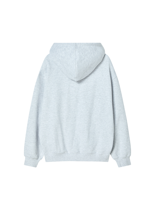 NY FLAG HOODIE HEATHER GREY
