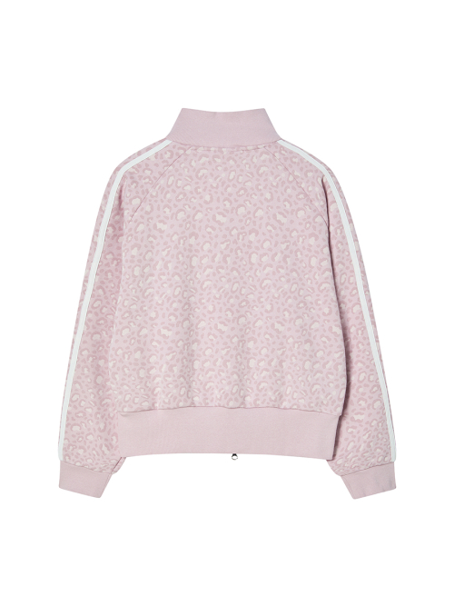 LEOPARD ZIP UP PINK