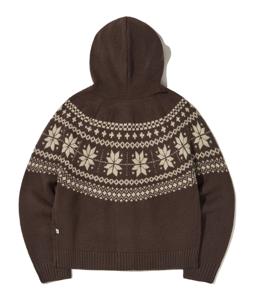 Nordic Hygge Hooded Cardigan_Brown