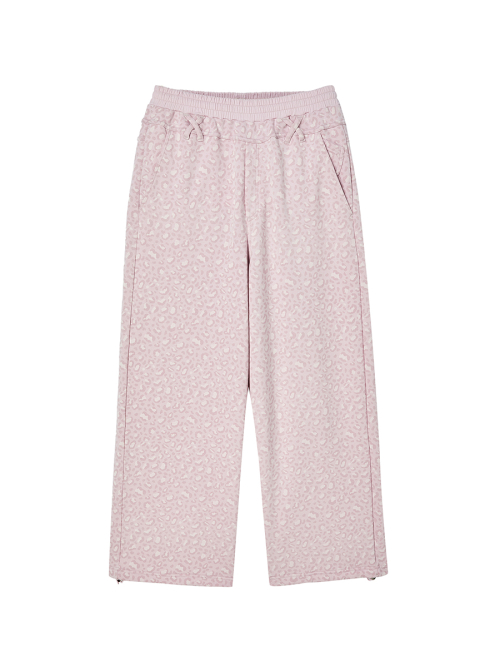 LEOPARD JOGGER PANTS PINK