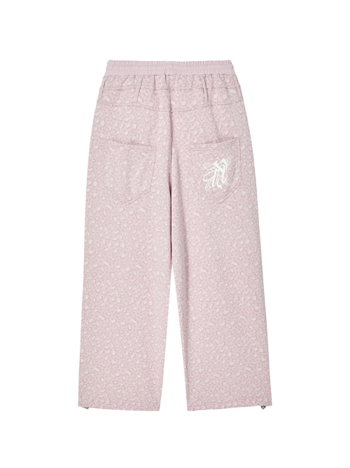 LEOPARD JOGGER PANTS PINK