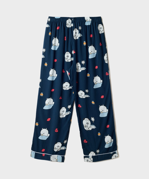 [DAMGOMI] Long Sleeve Pajama (RE)(Navy)_SPPPG49U01