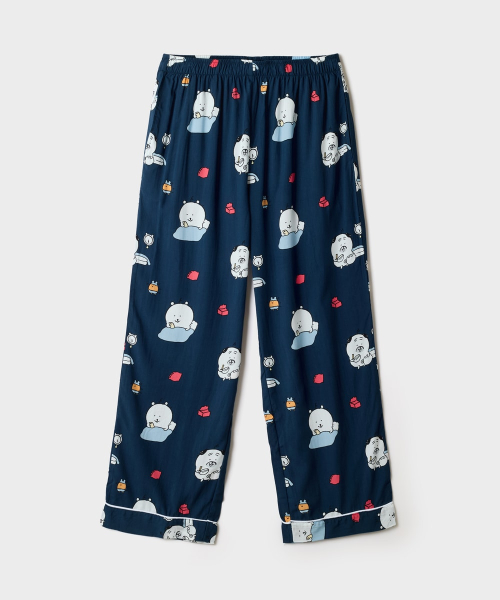 [DAMGOMI] Long Sleeve Pajama (RE)(Navy)_SPPPG49U01