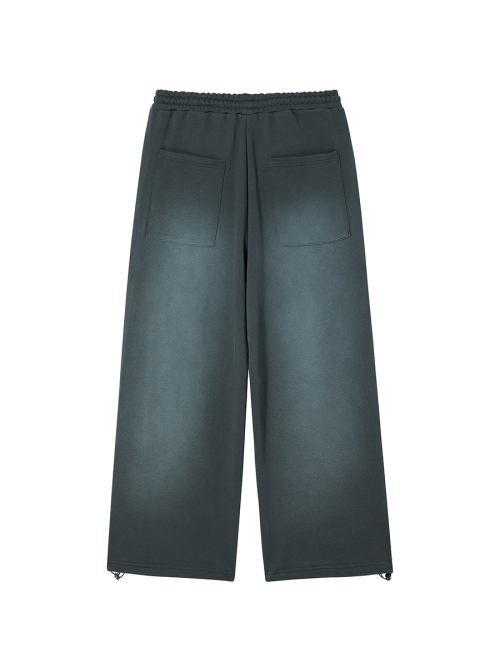 WASHED WIDE SWEATPANTS CHARCOAL