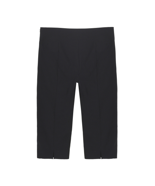 MINIMAL SLIM CAPRI PANTS_BLACK