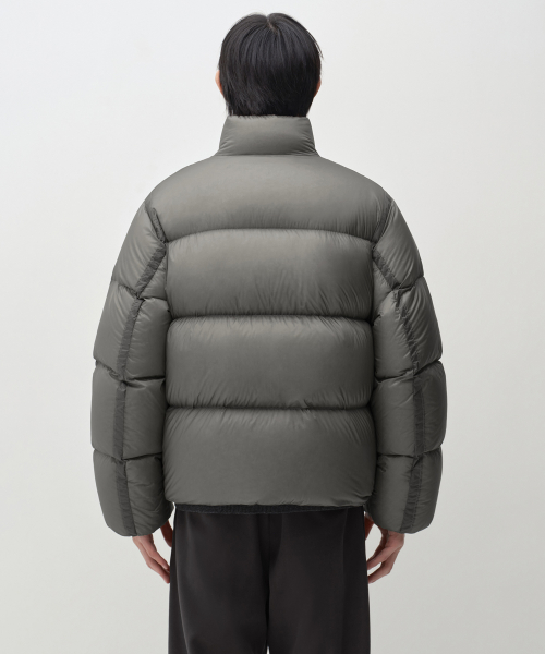 시어 립스탑 다운 숏 패딩 재킷