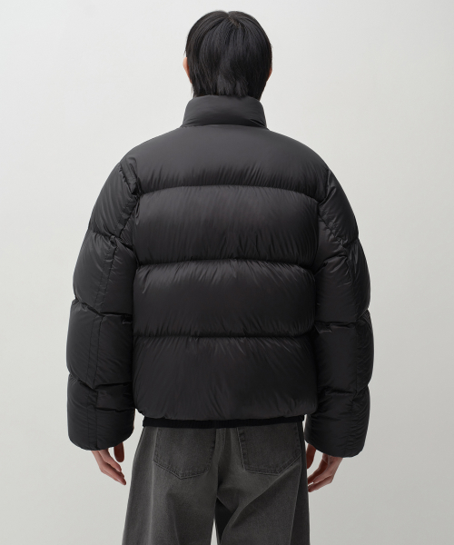 시어 립스탑 다운 숏 패딩 재킷