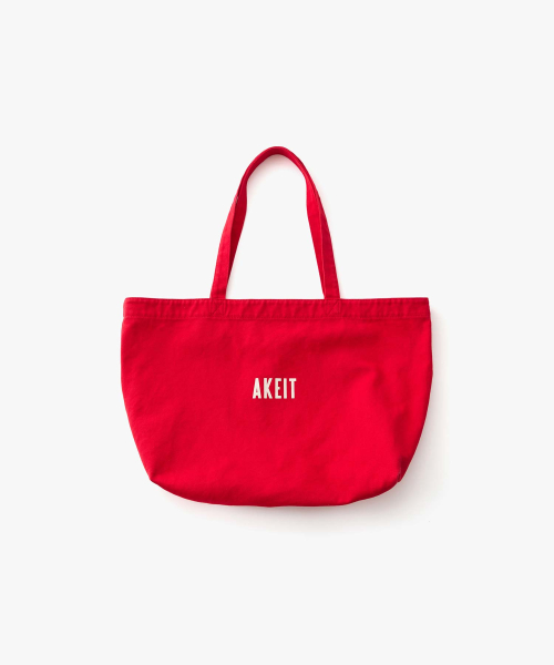 Washed Cotton Tote Bag_Red