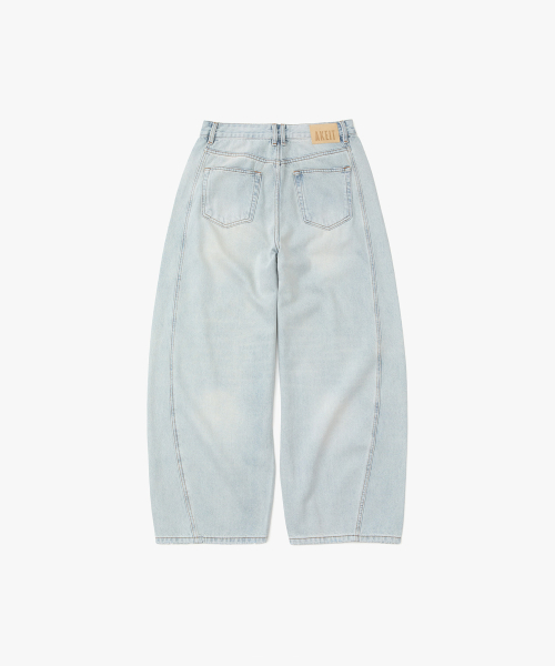 Summer Curved Denim Pants_Blue