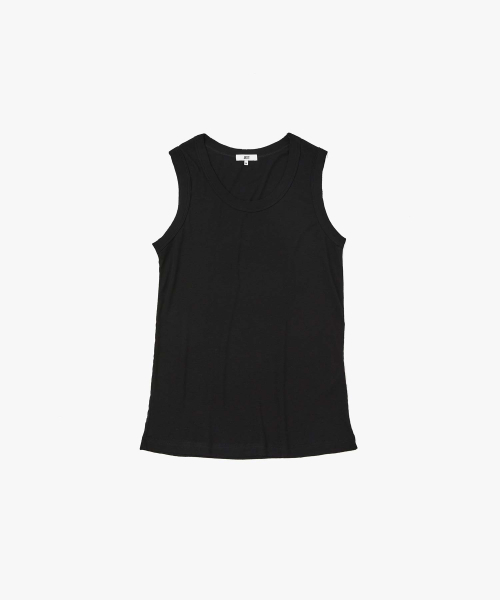 Sheered Cut Off Sleeveless_Black