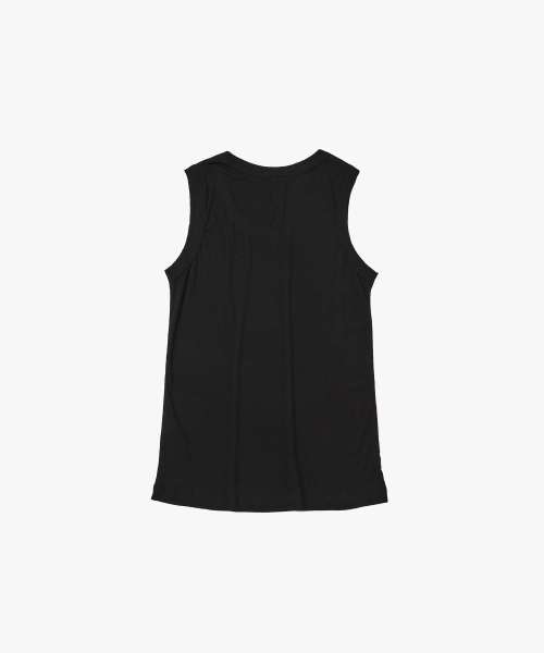 Sheered Cut Off Sleeveless_Black