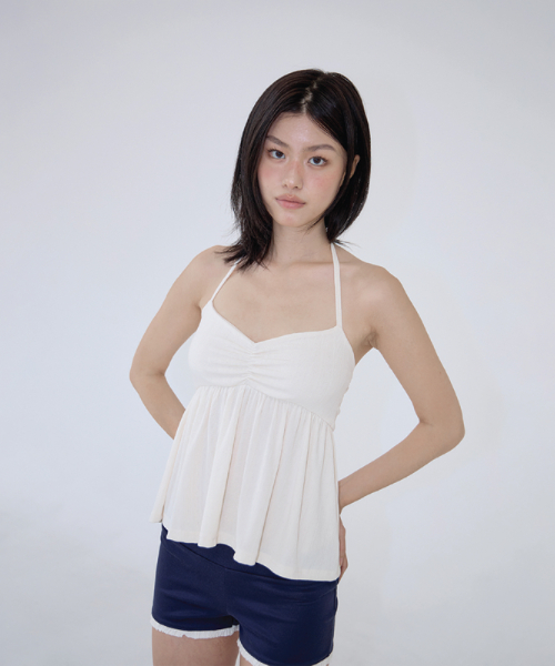 BABY DOLL HALTER LEMON BUTTER
