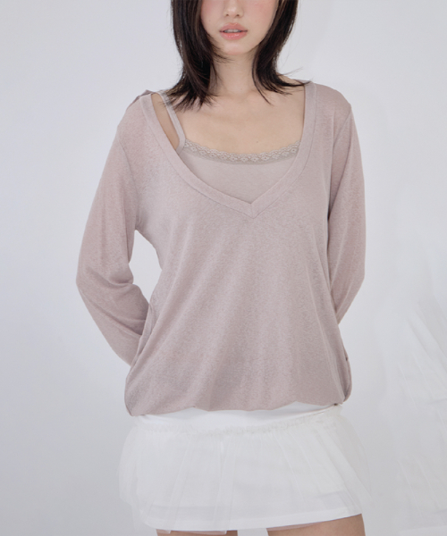 CLOUD V-NECK OATMEAL