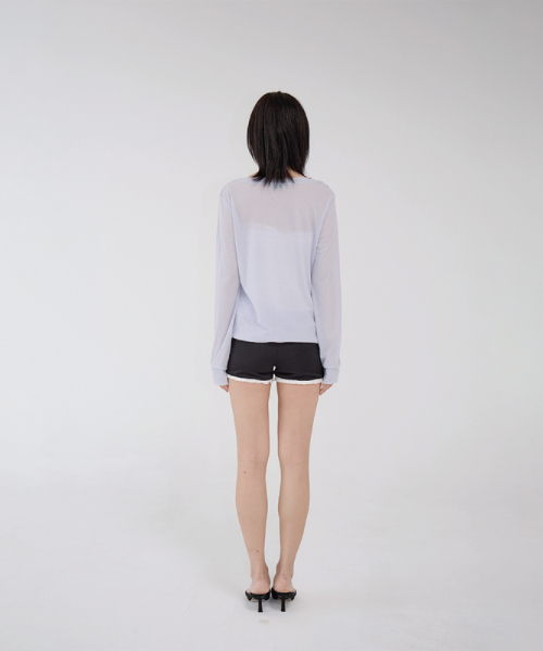FRILL SHORTS BLACK