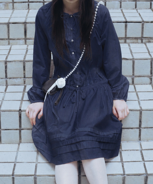 PINTUCK DRESS - 2 colors