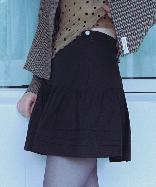 PINTUCK MINI SKIRT - 3 colors