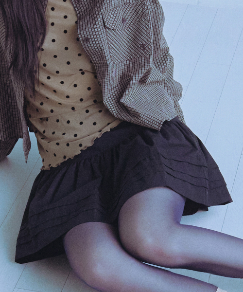 PINTUCK MINI SKIRT - 3 colors
