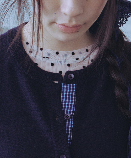 WOVEN PATCH CARDIGAN - 3 colors