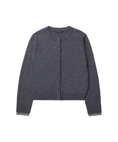 WOVEN PATCH CARDIGAN - 3 colors