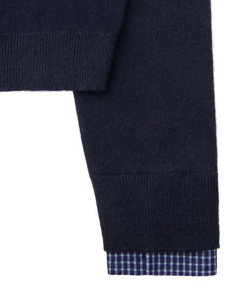 WOVEN PATCH CARDIGAN - 3 colors