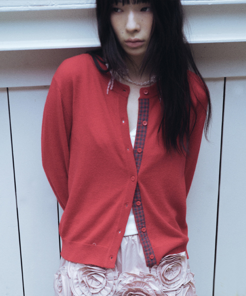 WOVEN PATCH CARDIGAN - 3 colors