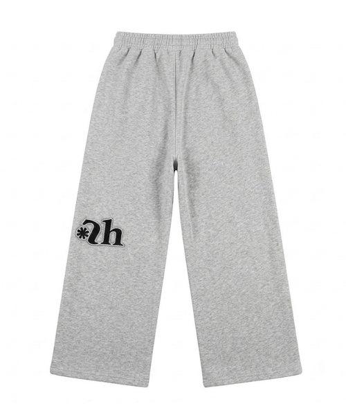 SIDE PATCH WIDE BANDING PANTS [GRAY]